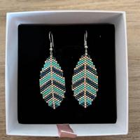 Orecchini perline di vetro