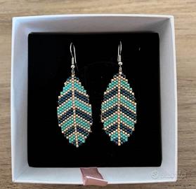 Orecchini perline di vetro