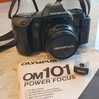 Reflex Olympus OM 101 Power Focus e accessori vari