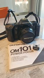 Reflex Olympus OM 101 Power Focus e accessori vari