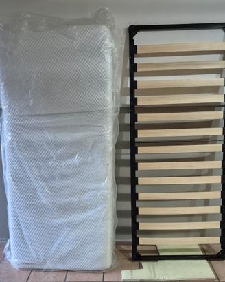 Materasso e doghe per letto singolo 