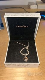 Collana regolabile originale Pandora + kit pulizie
