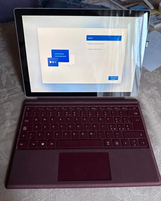 Microsoft SurfacePro7 128gb + Tastiera type cover