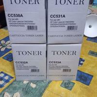 4 Toner compatibile HP CC530A CC531A CC532A CC533A