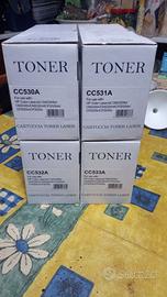 4 Toner compatibile HP CC530A CC531A CC532A CC533A