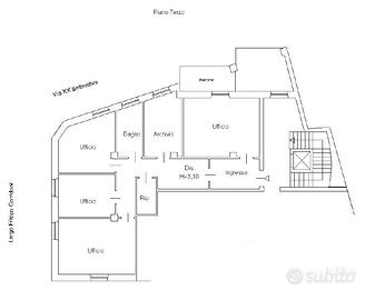 Panoramico uso ufficio in centro