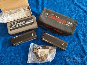 2 Batterie Nosram Lipo HV 7.6V 7400mAh Vari Pignon