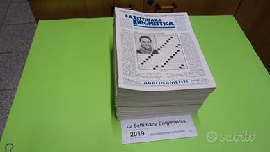 LA SETTIMANA ENIGMISTICA, anno 2019, parzialmente