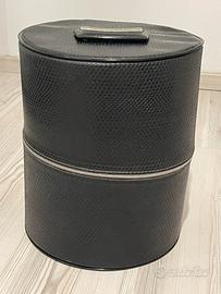 Cappelliera vintage custodia parrucca anni 60
