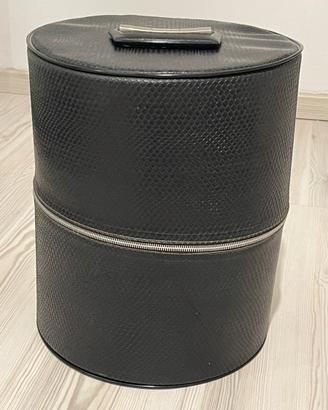 Cappelliera vintage custodia parrucca anni 60
