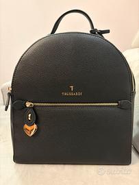 Zaino Trussardi con lucchetto e logo NERO