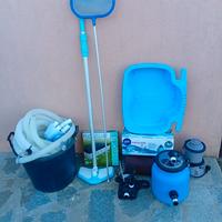 Set piscina fuori terra da 412x201x122 cm