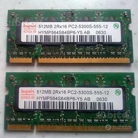 RAM DDR2 512 HYNIX per portatile