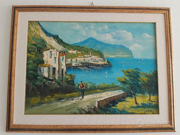 Quadri olio su tela con cornice