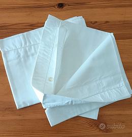 due coppie federe in cotone 