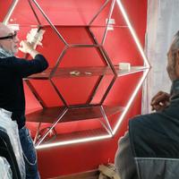 espositore per negozi arredamento industrial