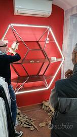 espositore per negozi arredamento industrial