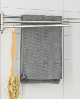 IKEA - BROGRUND Portasciugamani a 3 bracci, inox