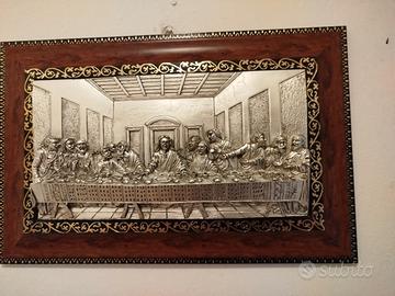 Quadro ultima cena in rilievo 