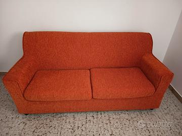 Divano due posti arancione