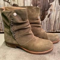 Stivaletti verde oliva Manila Grace in vera pelle