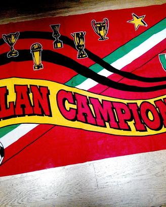 MILAN BANDIERA CALCIO CAMPIONE D'ITALIA 13° 70x100