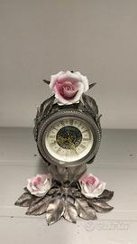 orologio da tavolo in peltro funzionante