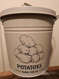 Contenitore Porta Patate in Metallo Villa d'Este 