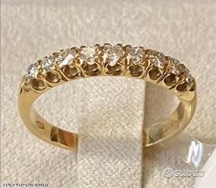 FEDINA ORO GIALLO 18kt. CON DIAMANTI NATURALI