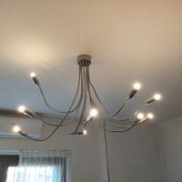 Lampadario Moderno 9 Bracci Flessibili + Lampadine