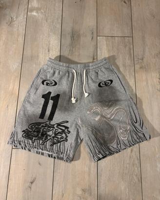 Pantaloncino Hellstar grigio e mero taglia M