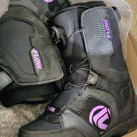 2 paia di scarponi snowboard n38 e n37 con boa