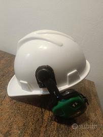 casco da cantiere antinfortunistico con cuffie