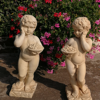 Statue in marmo del 700 scultore Guelfi