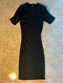 abito nero bershka - m