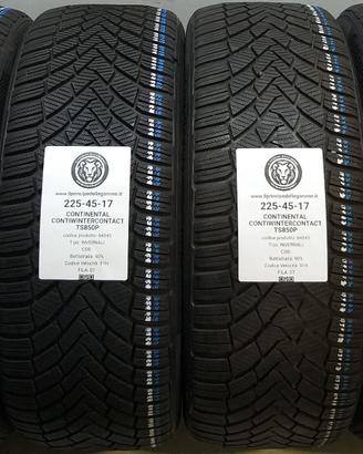 4 GOMME 225 45 17 CONTINENTAL A64545