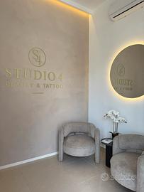Cabina arredata per il settore beauty e a norma