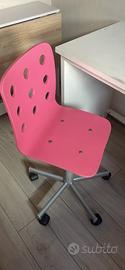 Scrivania ragazza con sedia Ikea