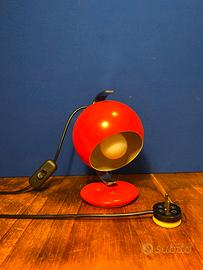 lampada vintage space age rossa
