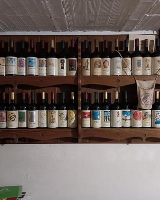 collezione bottiglie vino della pace