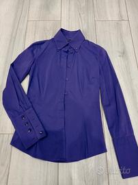 Camicia donna  colore viola made in italy