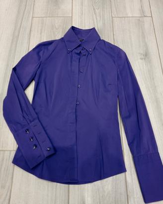 Camicia donna  colore viola made in italy