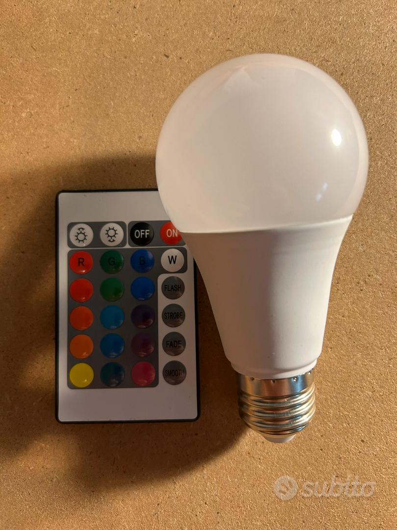 Lampadina RGB E27 Con Telecomando -  - Offerte E