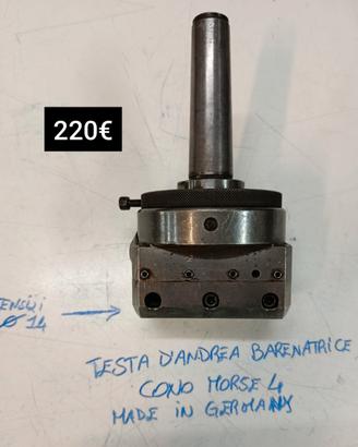 Testa morse tavola fresatrice tornio