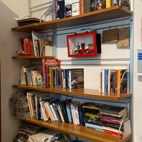 Libreria legno e acciaio
