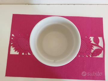 Vaso in Ceramica Blu Cobalto con Decoro Floreale 