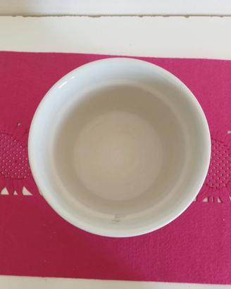 Vaso in Ceramica Blu Cobalto con Decoro Floreale 