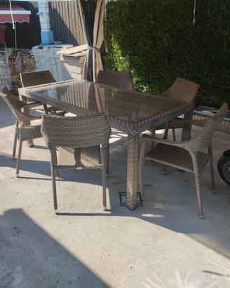 Tavolo e 6 sedie OSMEN DESIGN COLLECTION 