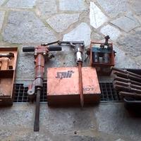 Compressore ad aria con 2 martelli e raschiatore