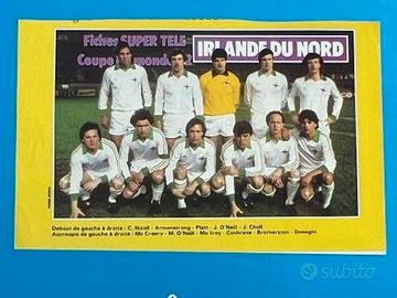 IRLANDA NORD Team Espana 82 Scheda WORLD CUP 1982